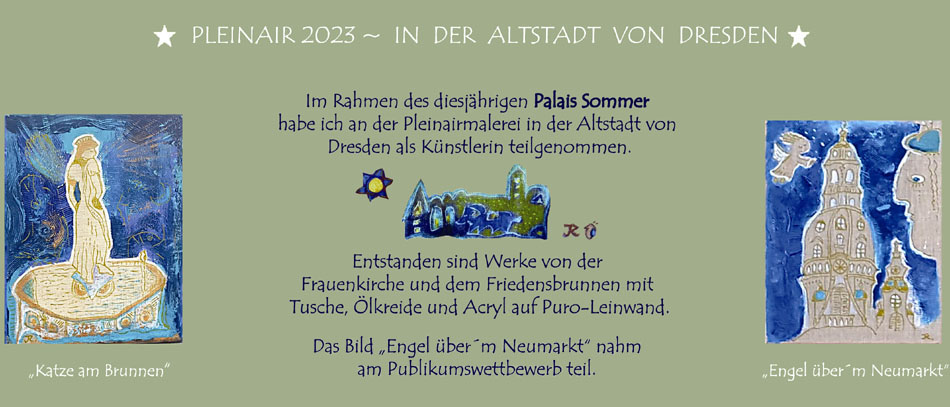 Palais Sommer Pleinair Malerei 2023 Dresden Altstadt